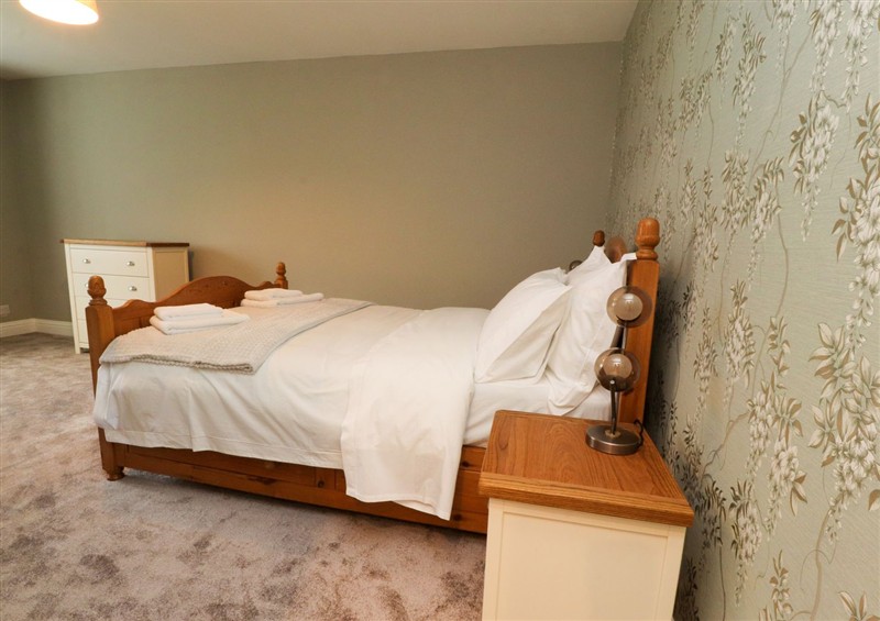 This is a bedroom at Popples Barn, near Hebden Bridge