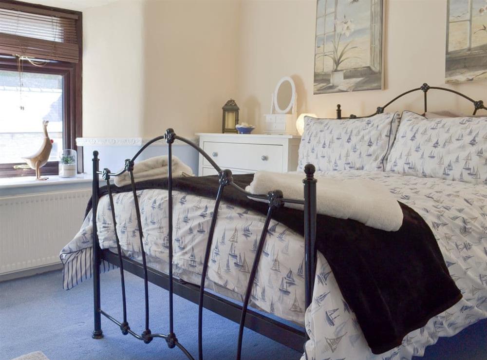 Comfortable double bedroom at Poppy Cottage in Bonsall, near Matlock, Derbyshire, England
