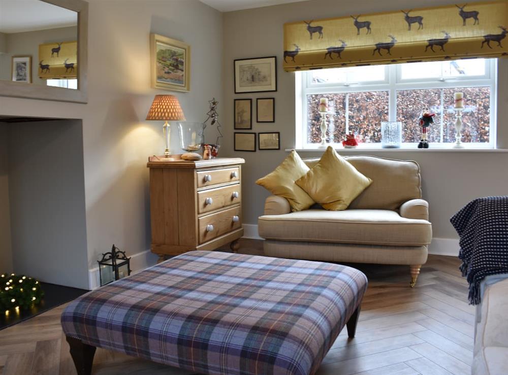 Living room at Poppy House in Kirkoswald, near Penrith, Lancashire