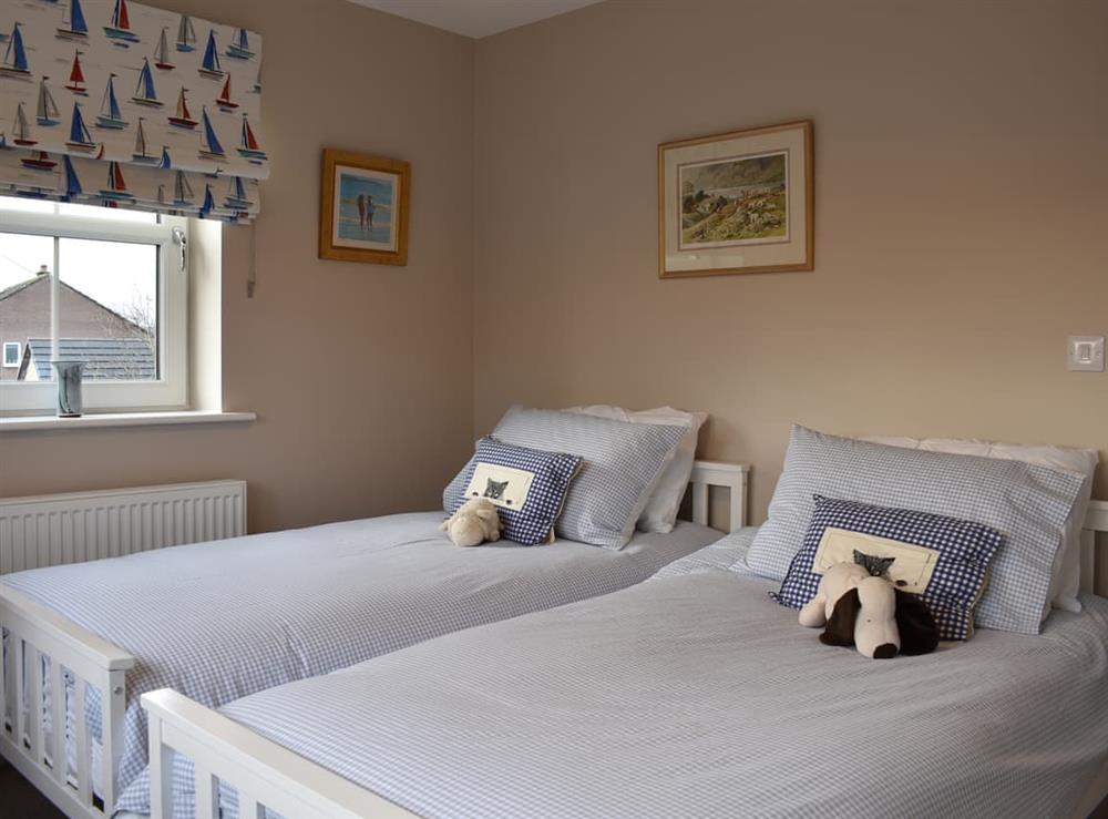 Twin bedroom at Poppy House in Kirkoswald, near Penrith, Lancashire