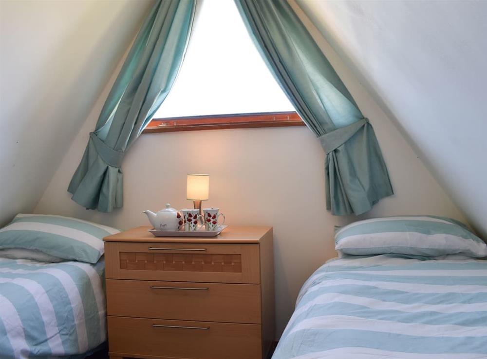 Twin bedroom at Poppy Lodge in Kingsdown, near Deal, Kent