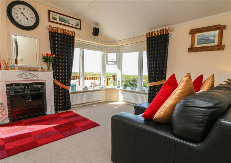 Enjoy the living room at Poppy Lodge, Mullacott