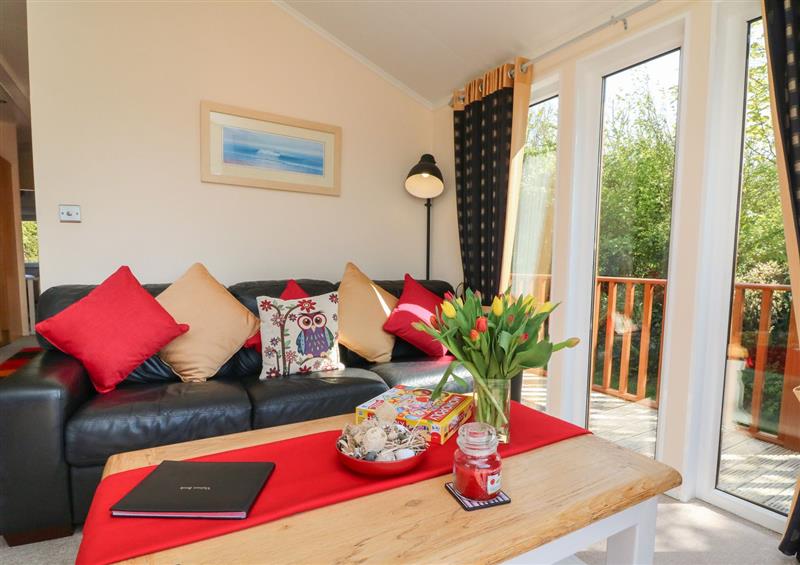 Relax in the living area at Poppy Lodge, Mullacott
