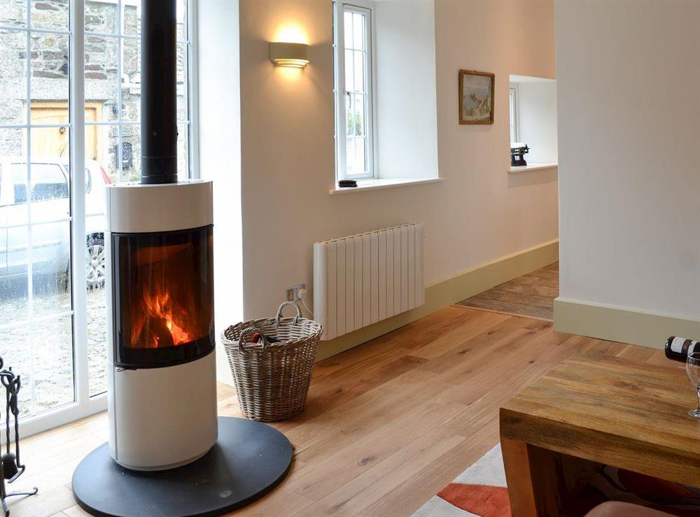Living room with a contemporary feel at Poppyfields Stable in Scorrier, near St Day, Cornwall