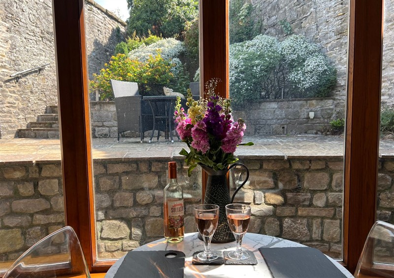 Dining room at Poppys Footprint, Middleham. Wensleydale
