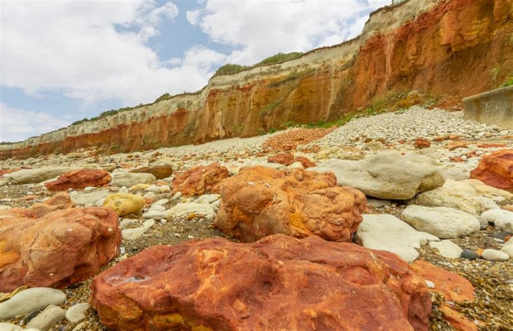The iconic Hunstanton red rock and chalk cliffs