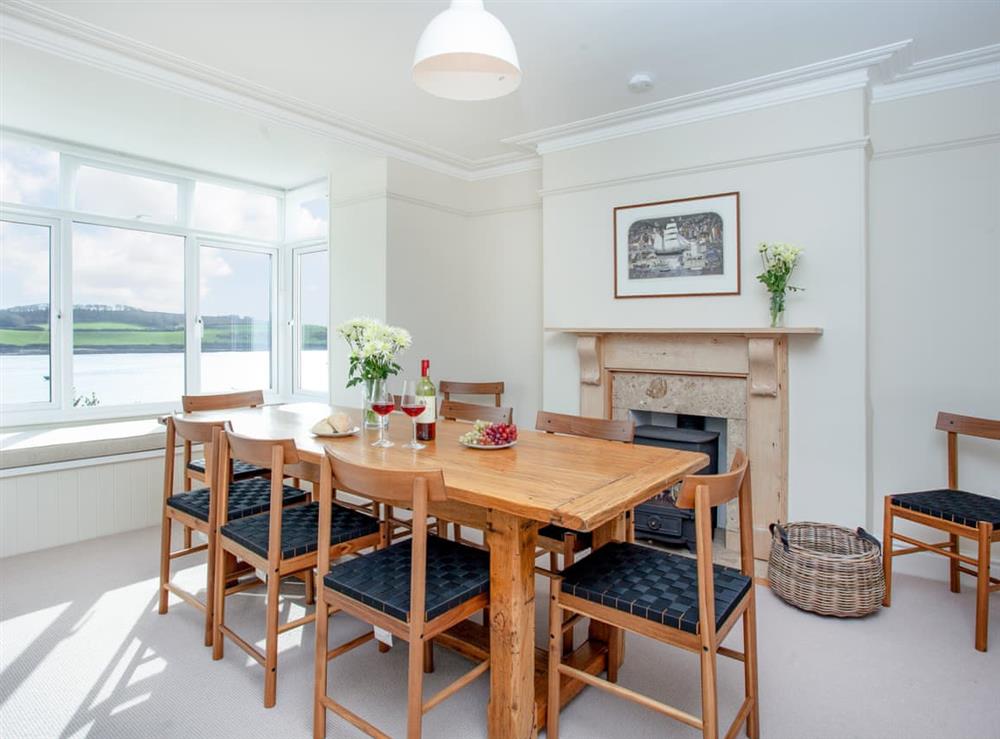 Dining room at Port and Starboard in St Mawes, Cornwall
