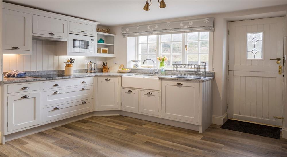 The Beach House Kitchen at Port Gaverne Beach House in Port Isaac, Cornwall