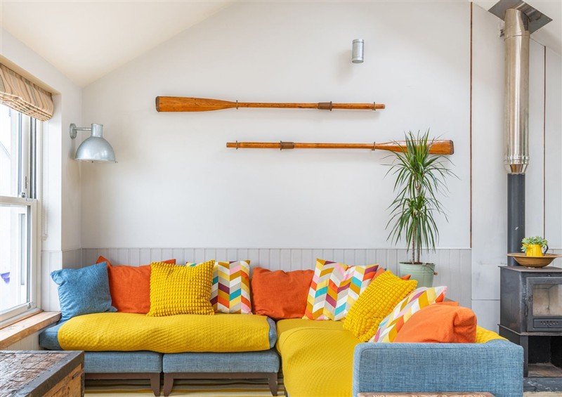 Relax in the living area at Port House 1, Lyme Regis