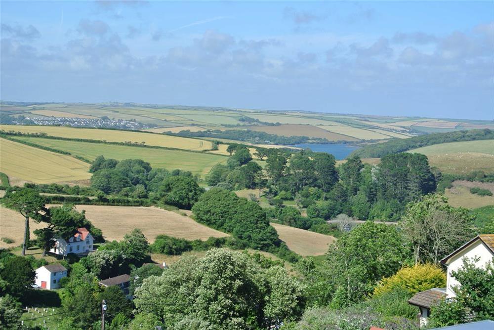 View from the master bedroom window over the estuary at Port Royal in , Salcombe