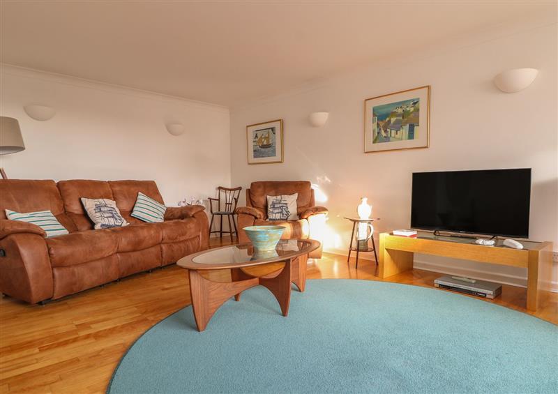 Relax in the living area at Port View, Falmouth
