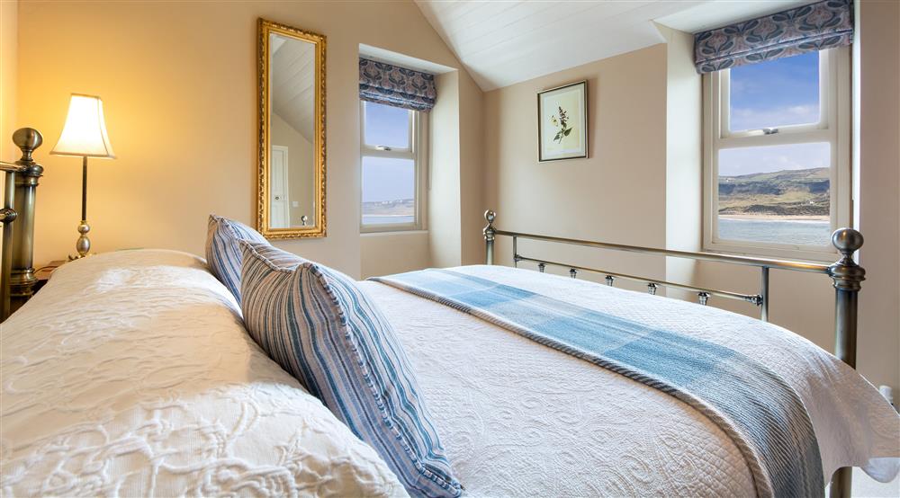 The double bedroom at Portbraddan Cottage in Bushmills, County Antrim