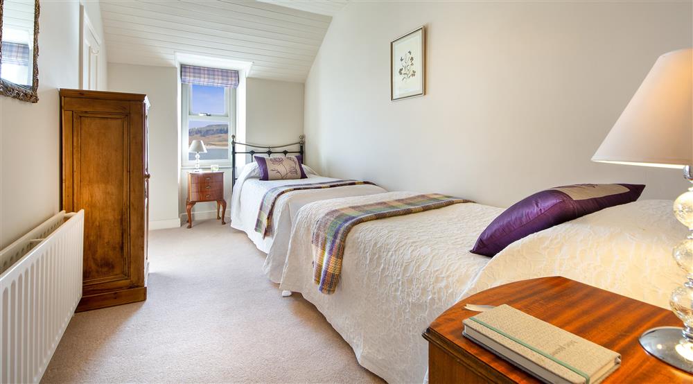 The second twin bedroom at Portbraddan Cottage in Bushmills, County Antrim