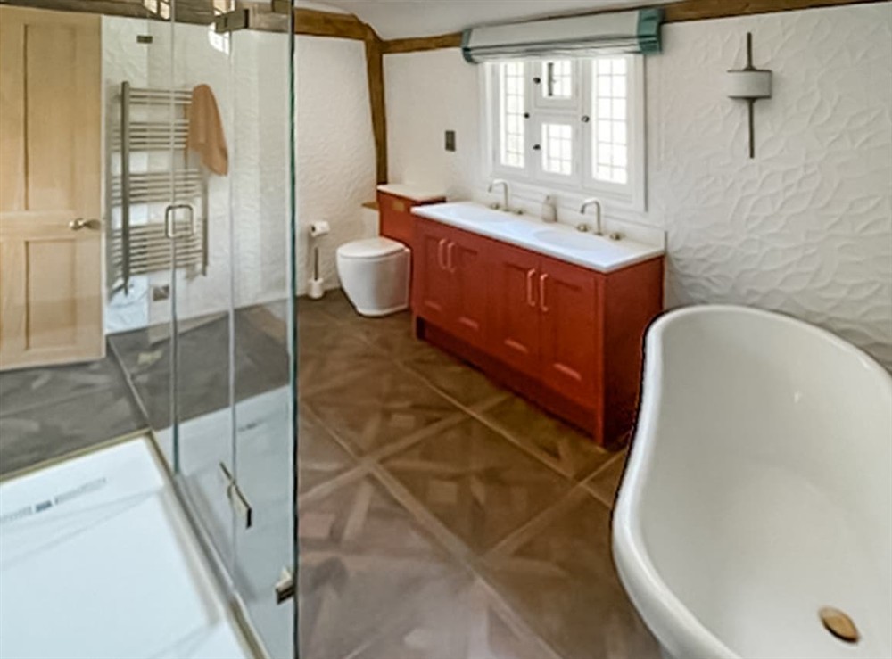 Bathroom at Porters Hall in Stebbing, Essex