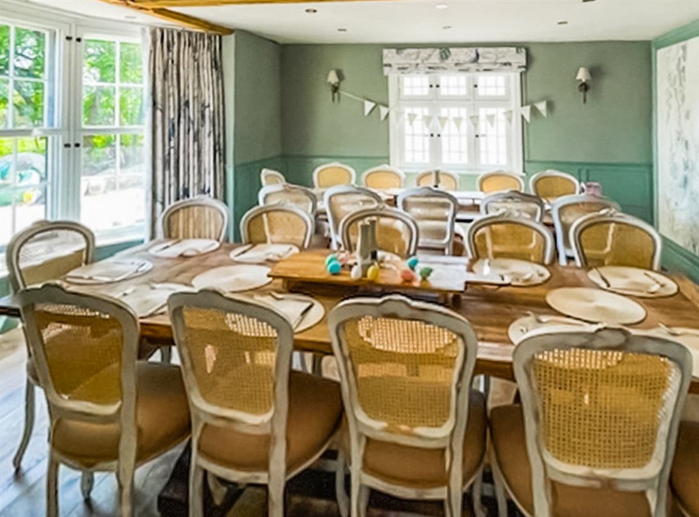 Dining Area at Porters Hall in Stebbing, Essex
