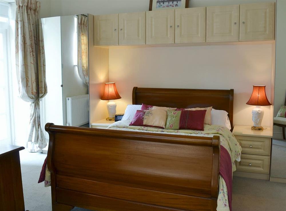 Romantic double bedroom at Porters Lodge in Axminster, Devon