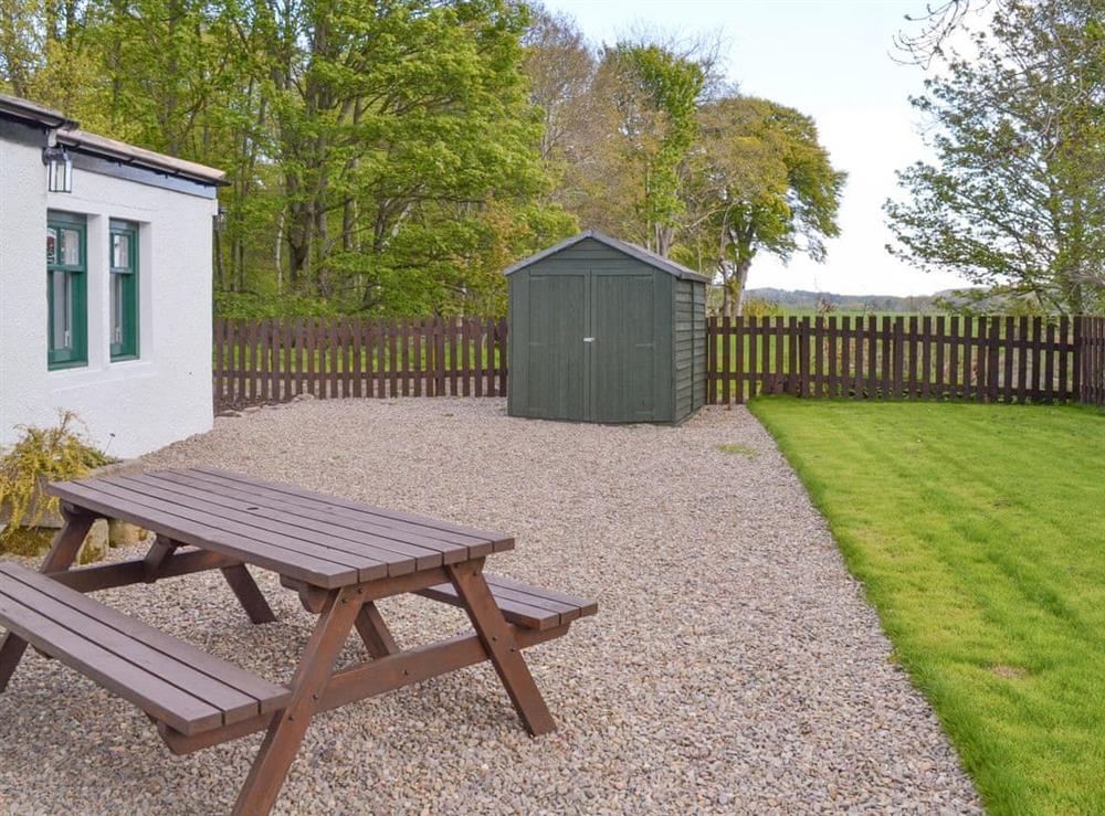 Outdoor area at Porters Lodge in Banff, Aberdeenshire