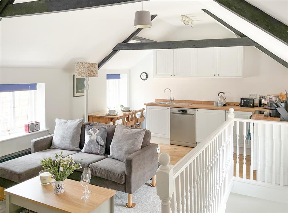 Open plan living space at Porters Vault in Thirsk, North Yorkshire