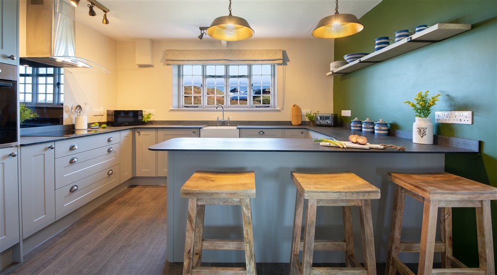 The kitchen (photo 2) at Porth Mear Barn in Wadebridge, Cornwall
