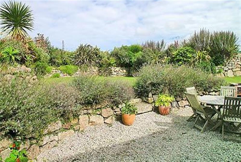 Garden at Porth Nanven Barn in Bosorne, St Just, Cornwall., Great Britain