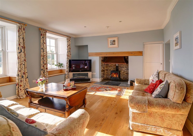 Relax in the living area at Porthcothan House, Porthcothan