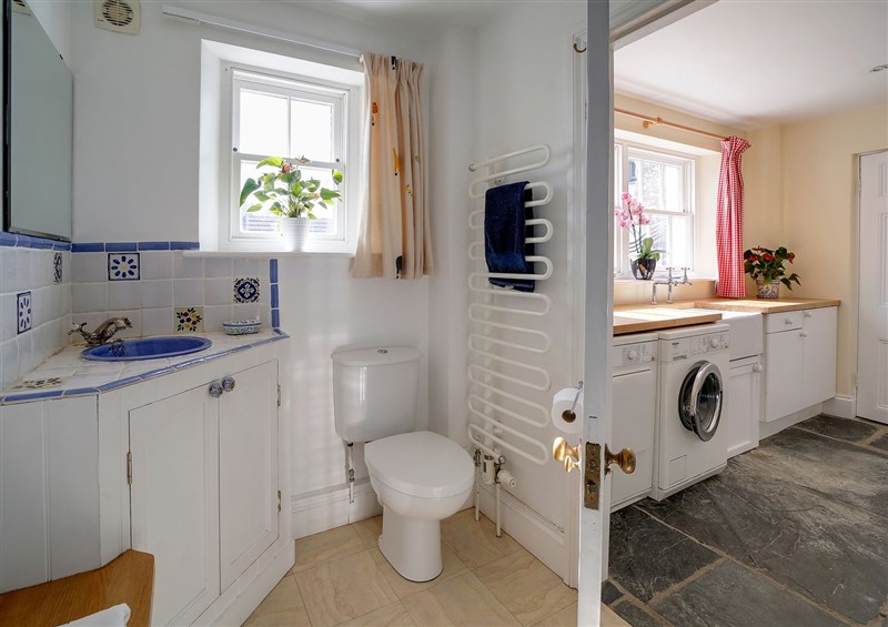 This is the bathroom at Porthcothan House, Porthcothan