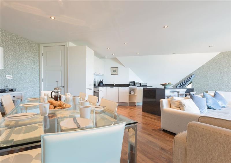 Relax in the living area at Porthminster View, St Ives