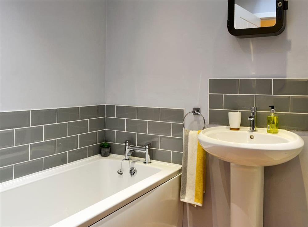 Bathroom at Porthole Cottage in Allonby, near Maryport, Cumbria