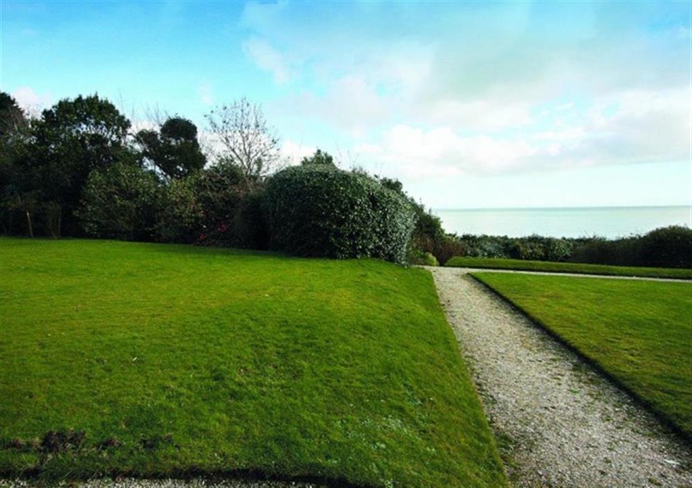 Front Lawn and View at Porthpean House in Porthpean