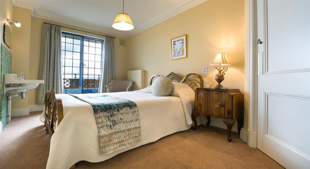 A single bedroom at Portland House in Weymouth, Dorset