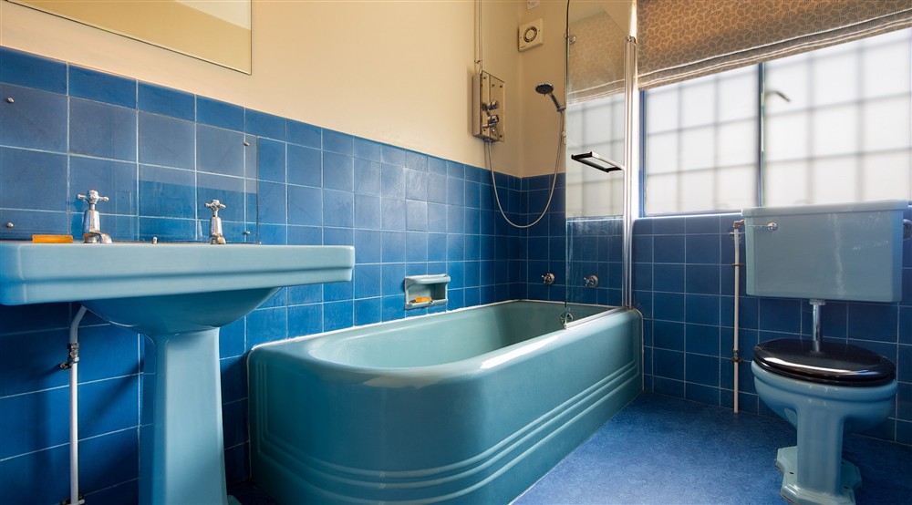 One of the bathrooms on the first floor at Portland House in Weymouth, Dorset