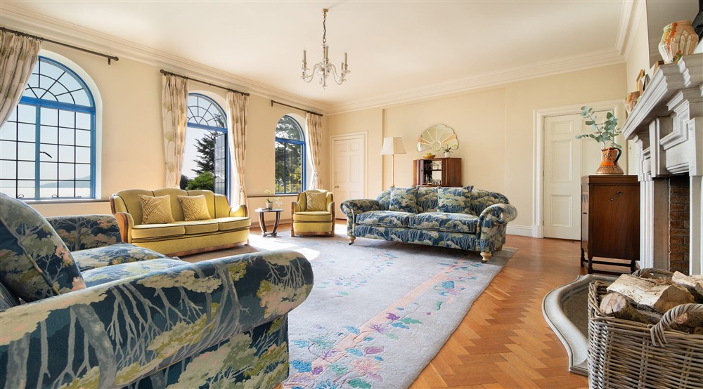 The drawing room at Portland House in Weymouth, Dorset