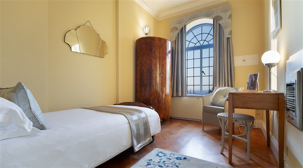 The single bedroom on the ground floor of Portland House, Dorset at Portland House in Weymouth, Dorset