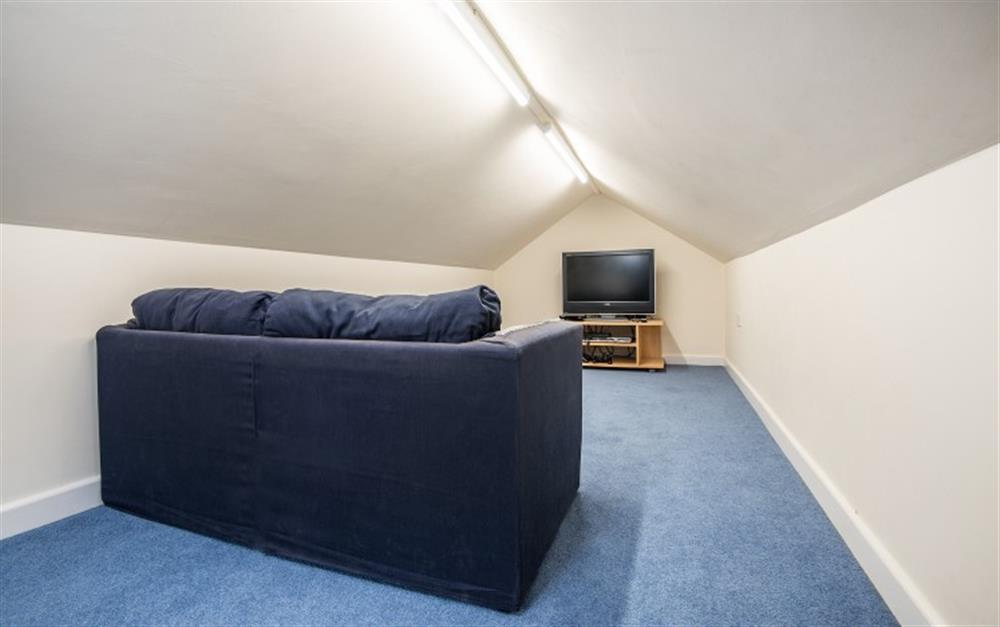 The loft area is ideal as a den for the youngsters, ideal with a second TV. at Portscatho in Helford Passage