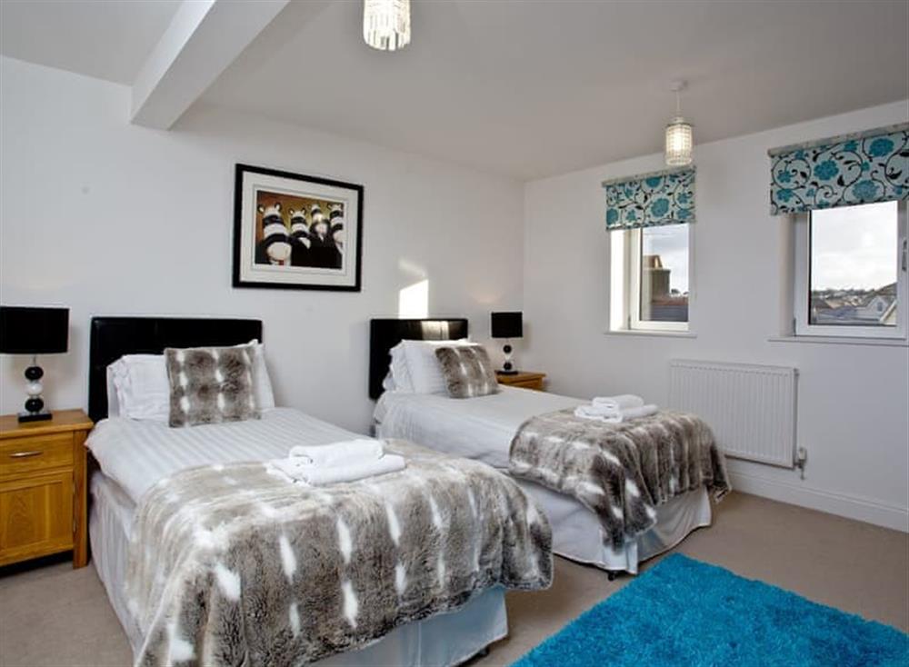 Twin bedroom at Poseidon Penthouse in , Newquay