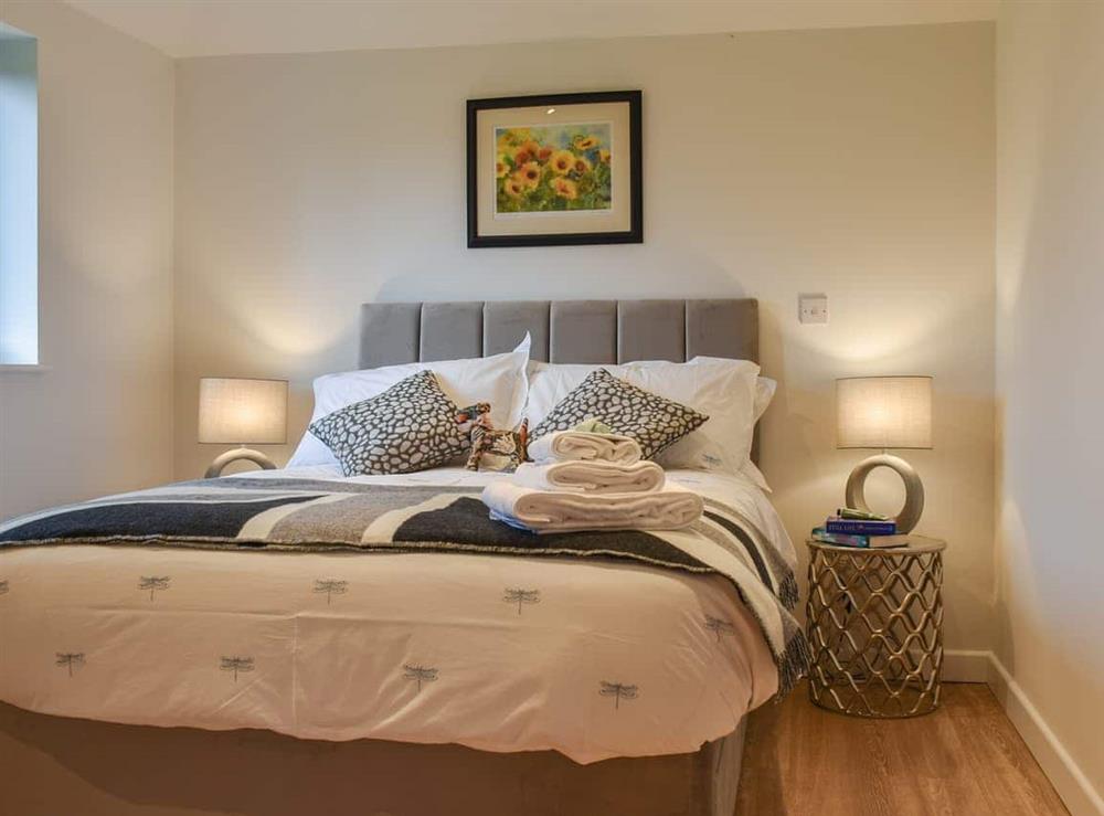 Double bedroom at Post Box Lodge in Shimpling, near Diss, Norfolk