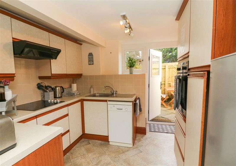 This is the kitchen at Post Box Retreat, Brayford near South Molton