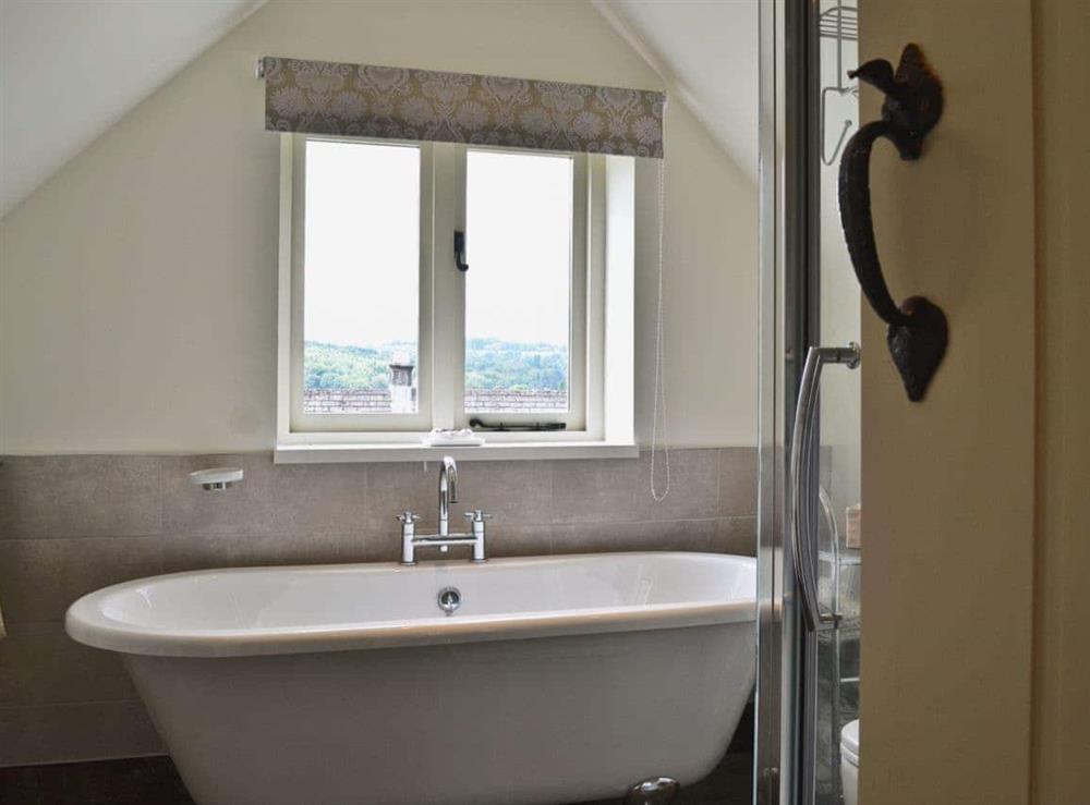 Bathroom at Post Office Cottage in Lea, near Matlock, Derbyshire