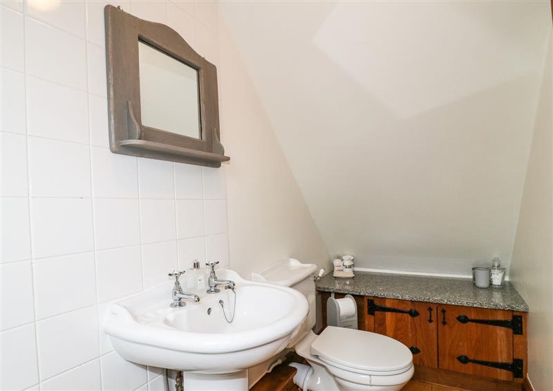This is the bathroom at Postbox Cottage, Atlow near Ashbourne