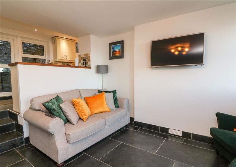 Relax in the living area at Potters Cottage, Lynton