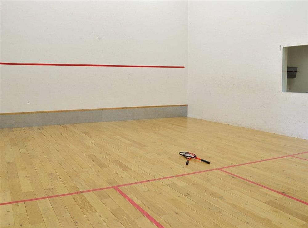 Squash court at Poulston House in Harbertonford, near Totnes, Devon