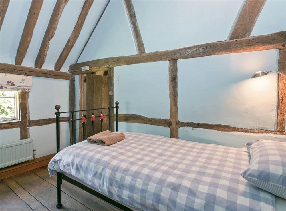 One of the bedrooms at Pound Cottage in Kirdford, West Sussex