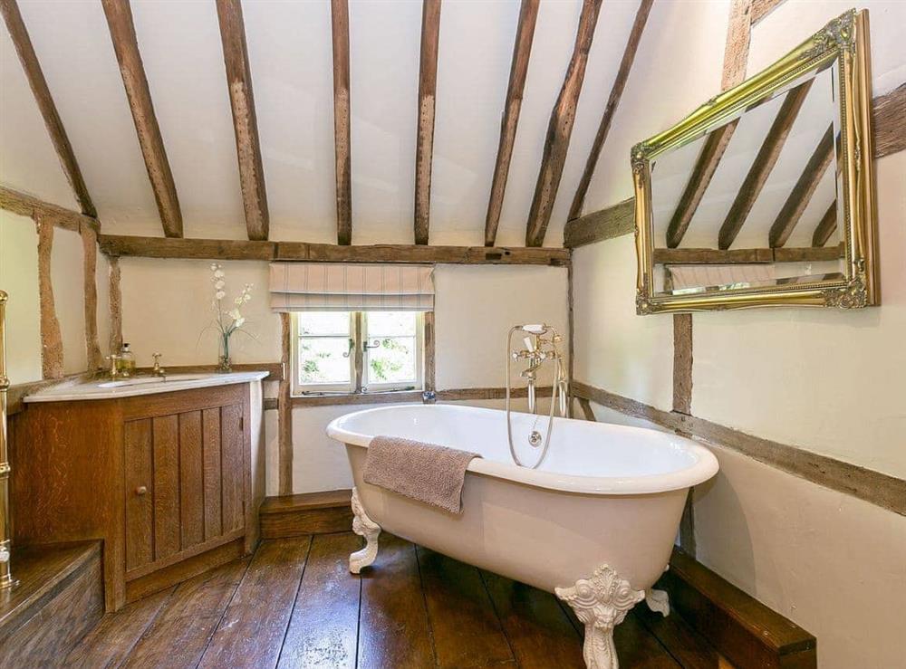 This is the bathroom at Pound Cottage in Kirdford, West Sussex