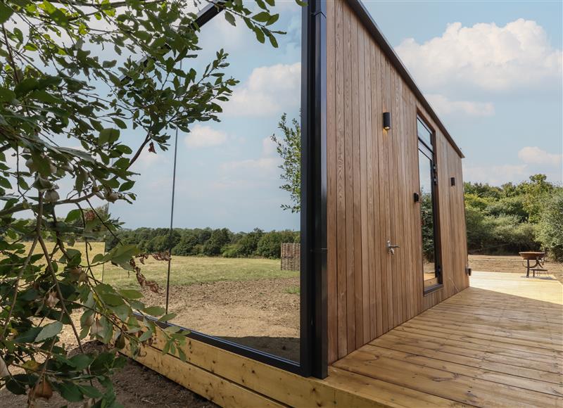 The setting of Pound Farm Mirror Houses - Meadow OOD