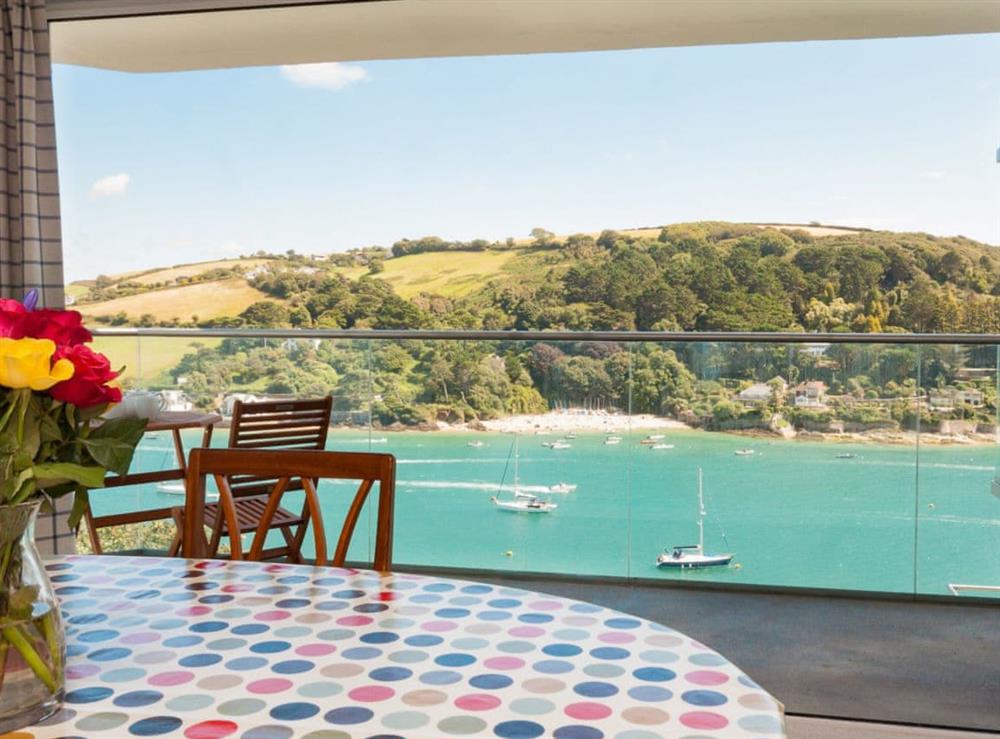 Spectacular estuary views from the property at Poundstone Court 8 in Salcombe, Devon