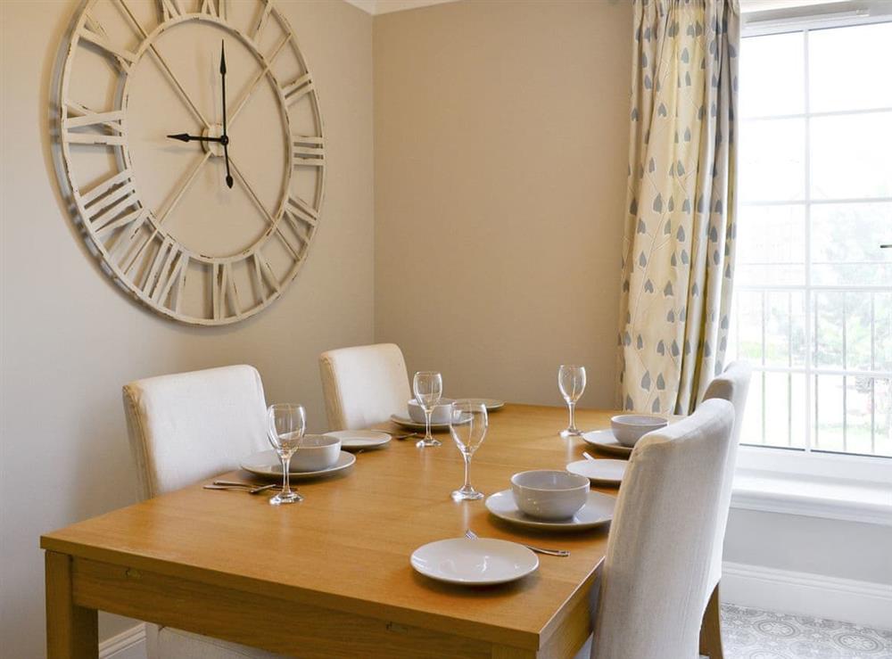 Light and airy dining space at Powderhall Brae in Edinburgh, Midlothian