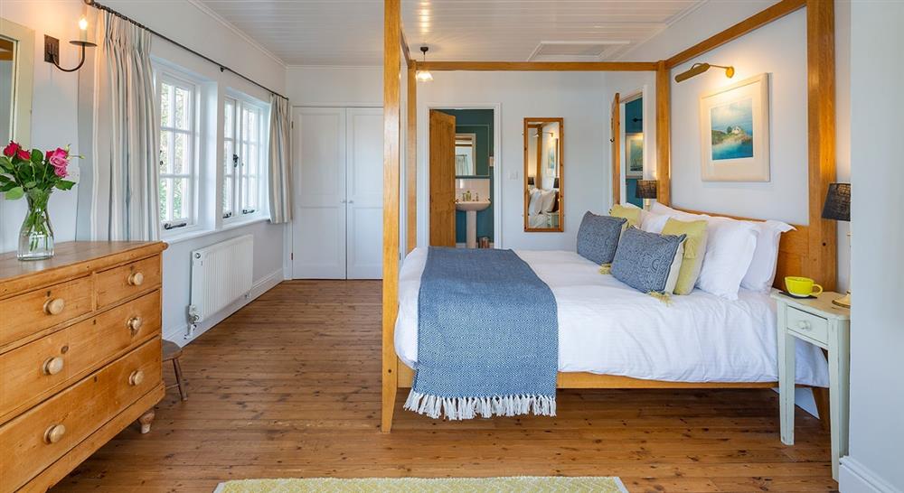 The double bedroom at Powders in Helston, Cornwall