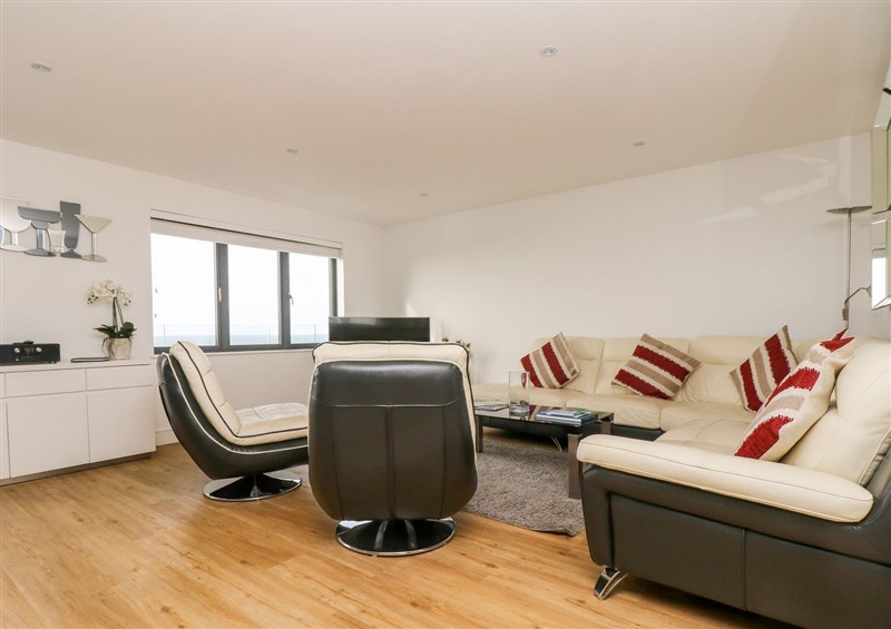 The living room at Praa Waves, Praa Sands