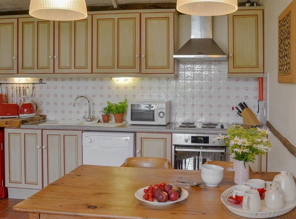 Charming kitchen/ dining area at Praze Cottage in Mill Pool, near Bodmin, Cornwall
