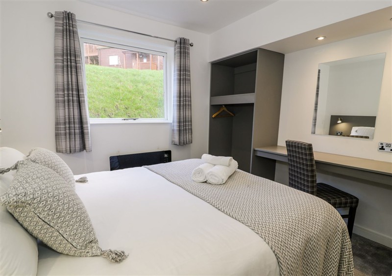 This is a bedroom at Premier Lodge 72, Dyserth